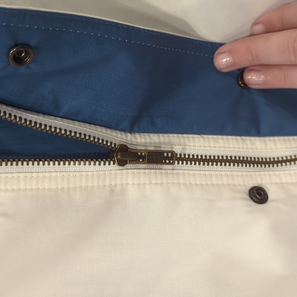 Vintage Members‎ Only Jacket size 46 White Blue 3 in 1 Convertible Vest - Picture 7 of 16